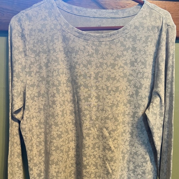 JJill Pima Long Sleeve Crew Neck Tee - Picture 1 of 4
